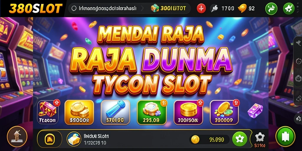 Tampilan menarik gameplay Tycoon di 380SLOT dengan berbagai mesin slot.