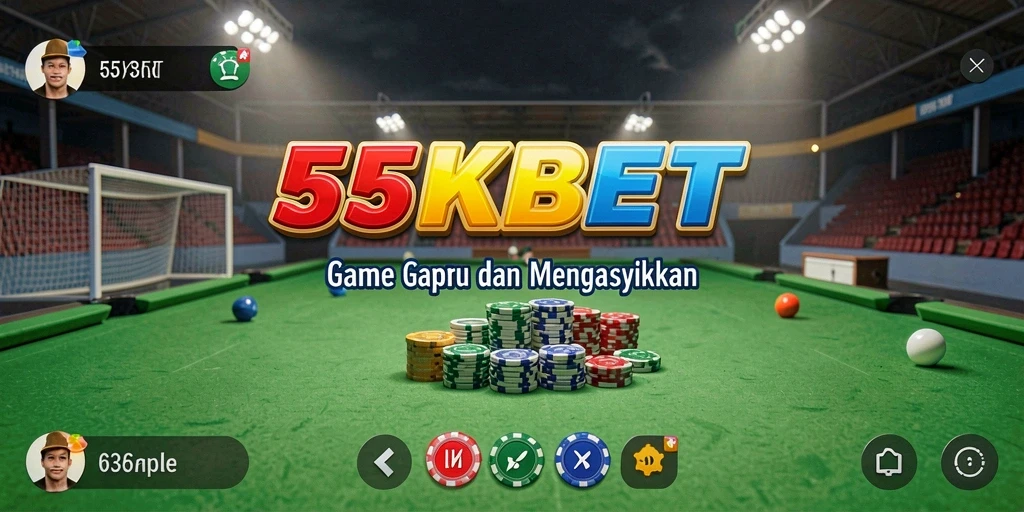 Screenshot gameplay 55KBET yang menampilkan keseruan bermain Gaple.