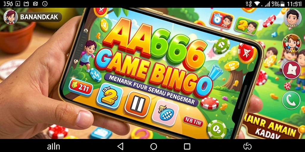 Screenshot gameplay AA666 dengan tampilan Bingo yang seru.