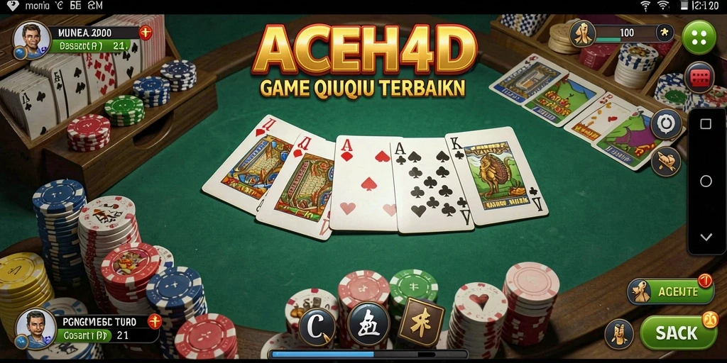 Screenshot utama ACEH4D menampilkan suasana seru permainan QiuQiu.