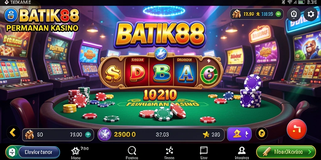 Tangkapan layar menarik dari gameplay seru BATIK88 di Kasino.