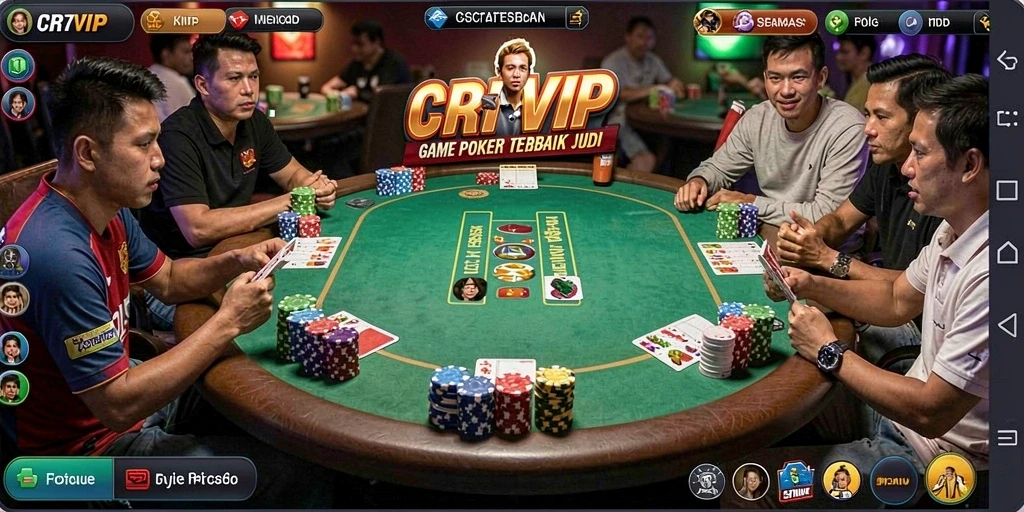 Tangkapan layar dari gameplay seru di CR7VIP Poker.
