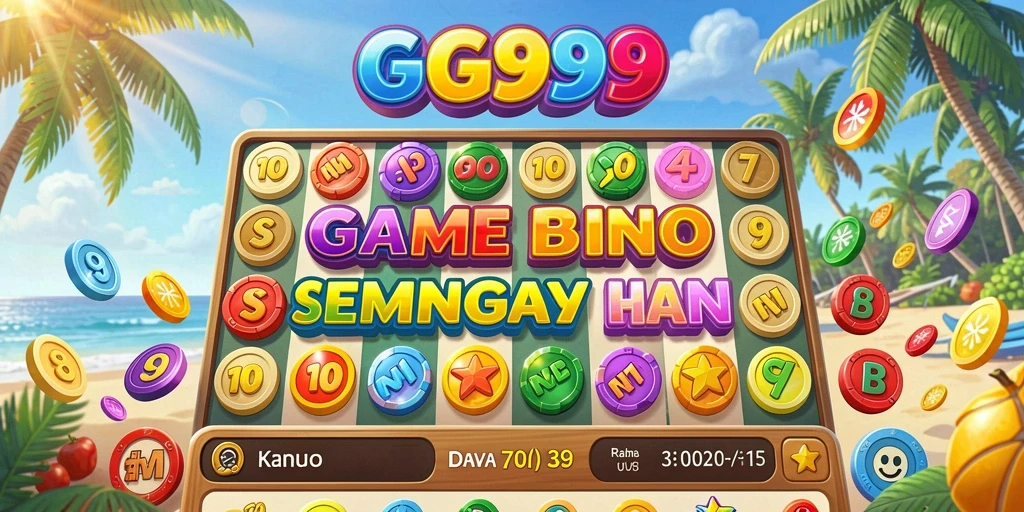 Tampilan utama GG999 dengan gameplay Bingo yang seru.