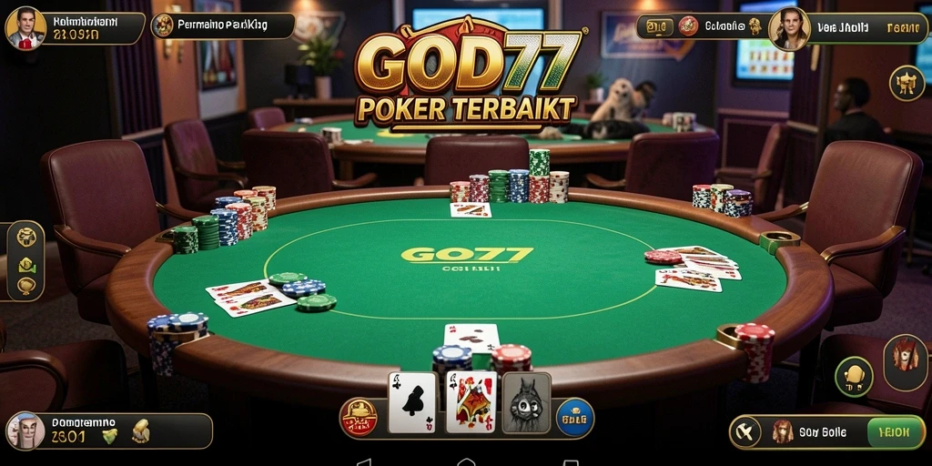 Screenshot gameplay Poker di GOD77 yang penuh strategi dan keseruan.