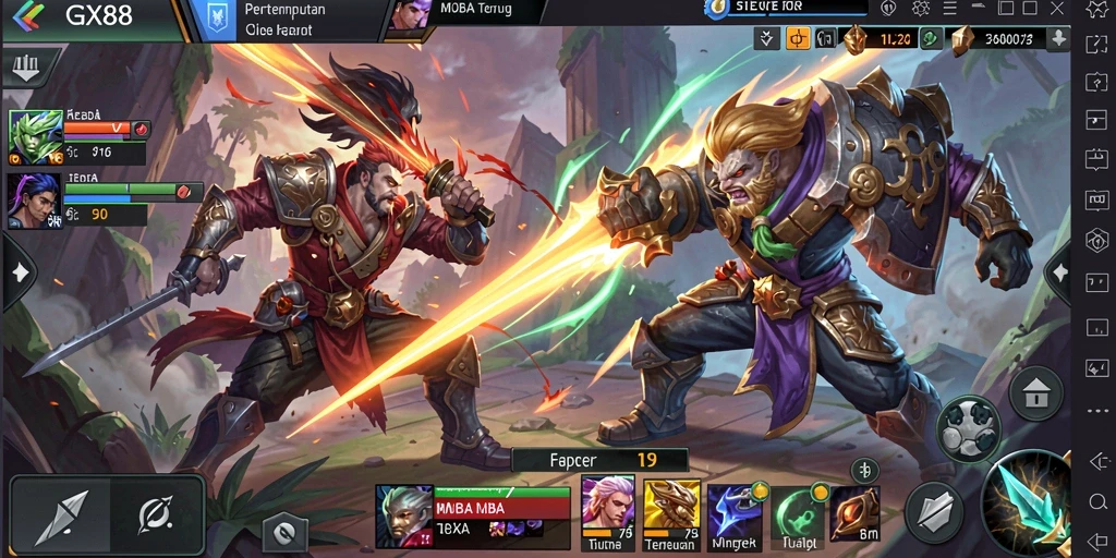 Gameplay epik dan pertarungan seru di GX88.