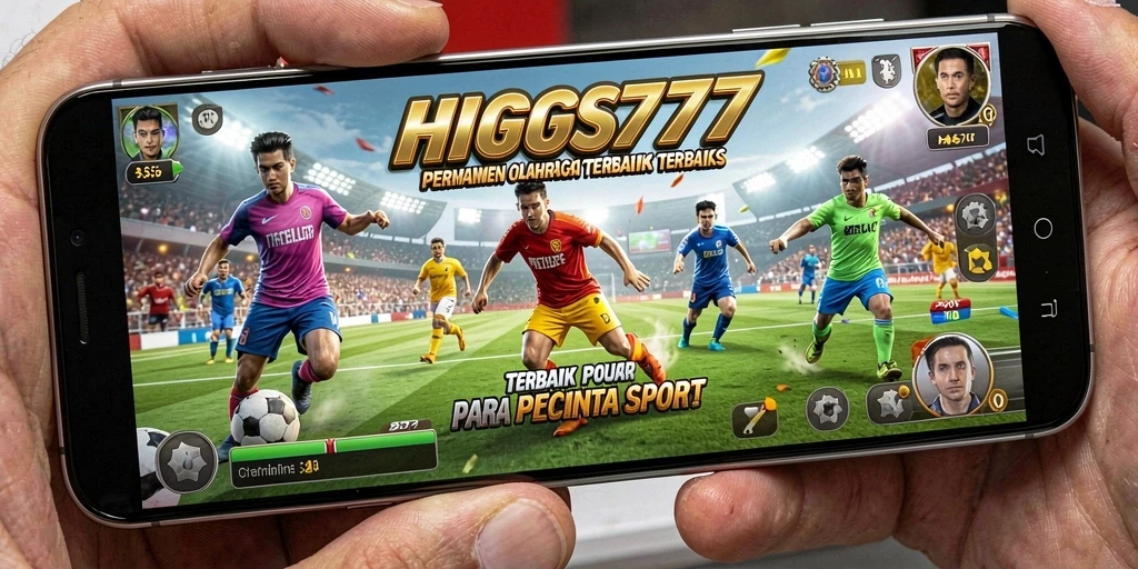 Screenshot gameplay HIGGS777 menunjukkan aksi seru dalam permainan olahraga.