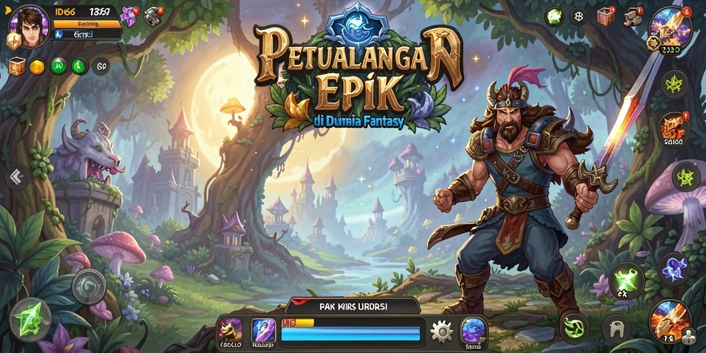 Screenshot menampilkan aksi seru dalam game RPG ID66.