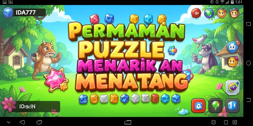 Gameplay IDA777 menampilkan teka-teki yang penuh warna dan menantang.