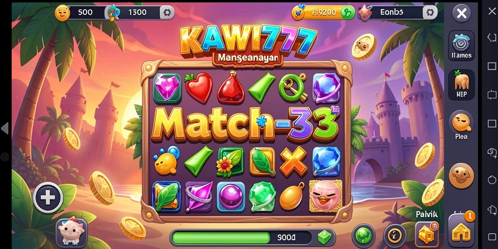 Tampilan gameplay KAWI777 yang memukau di layar.