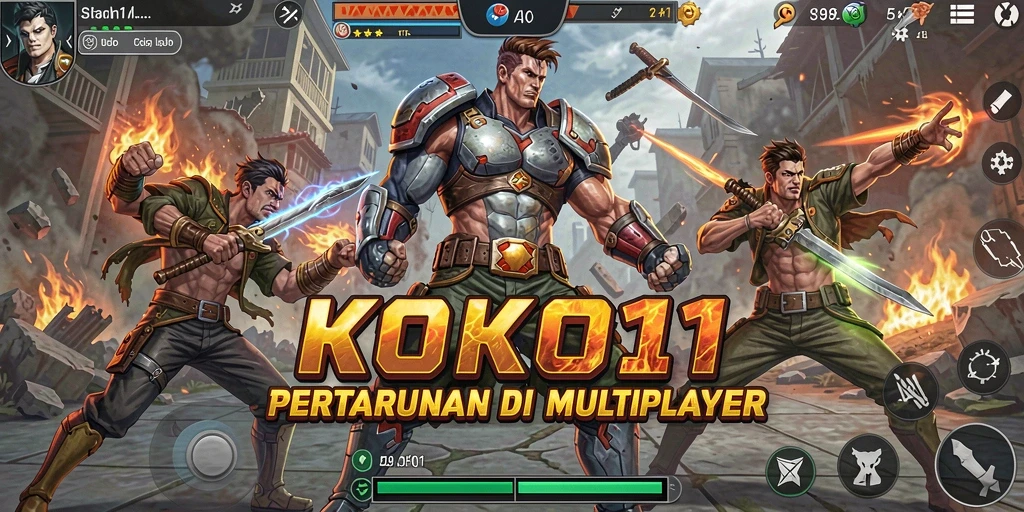 Tampilan gameplay KOKO11 yang intens dan mengasyikkan.