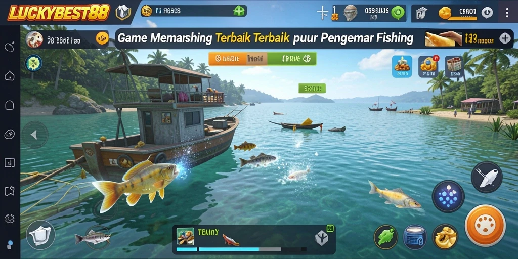 Tampilan menarik dari gameplay memancing di LUCKYBEST88.