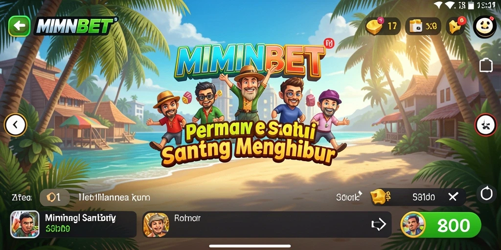 Tampilan gameplay MIMINBET yang berwarna-warni dan menarik.