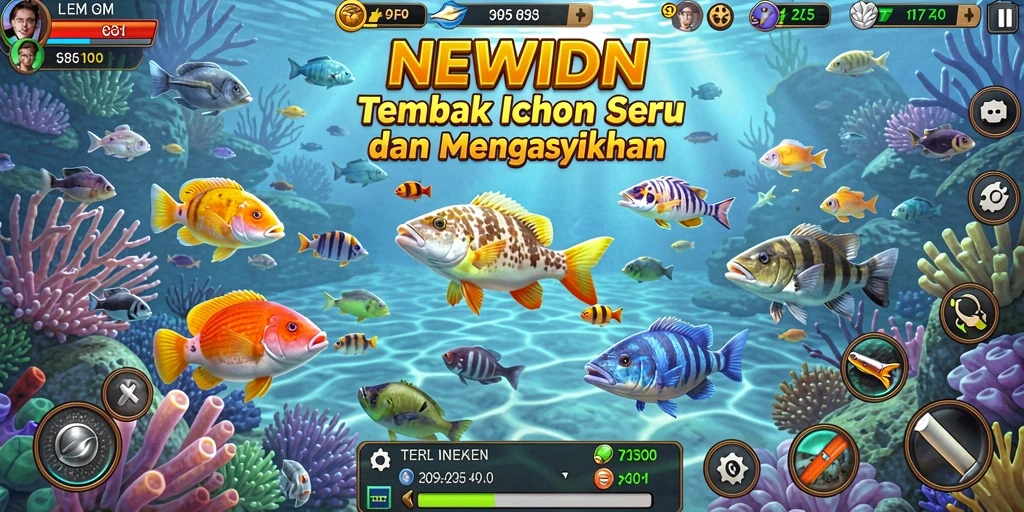 Tangkapan layar gameplay Tembak Ikan yang mendebarkan di NEWIDN.