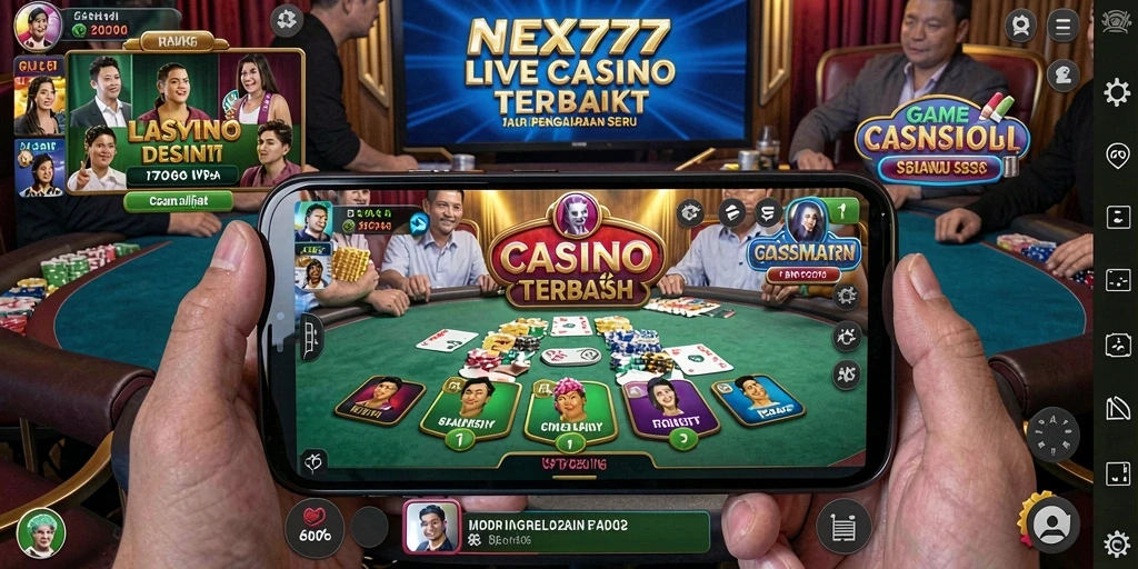 Gameplay menarik di NEX777 yang menampilkan dealer langsung.