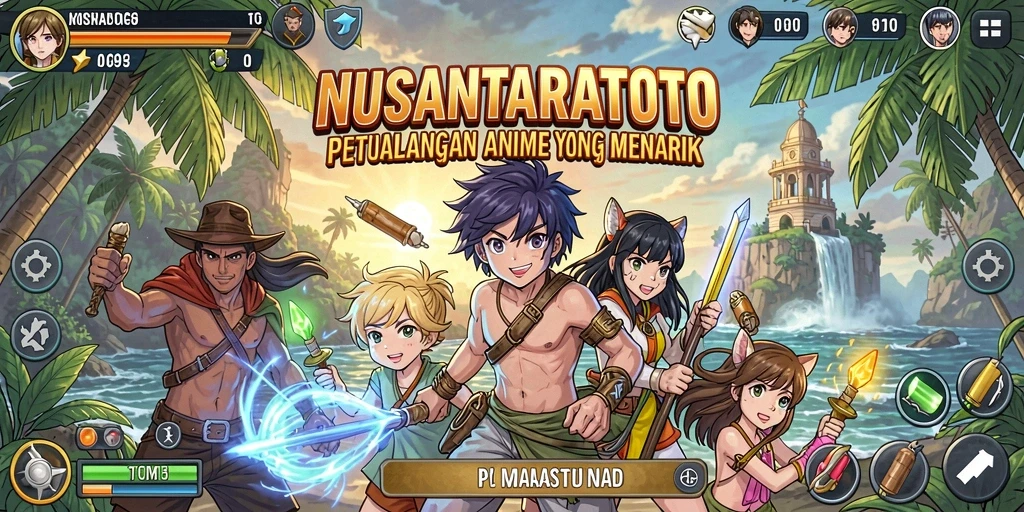 Screenshot gameplay NUSANTARATOTO menampilkan karakter anime dalam aksi.