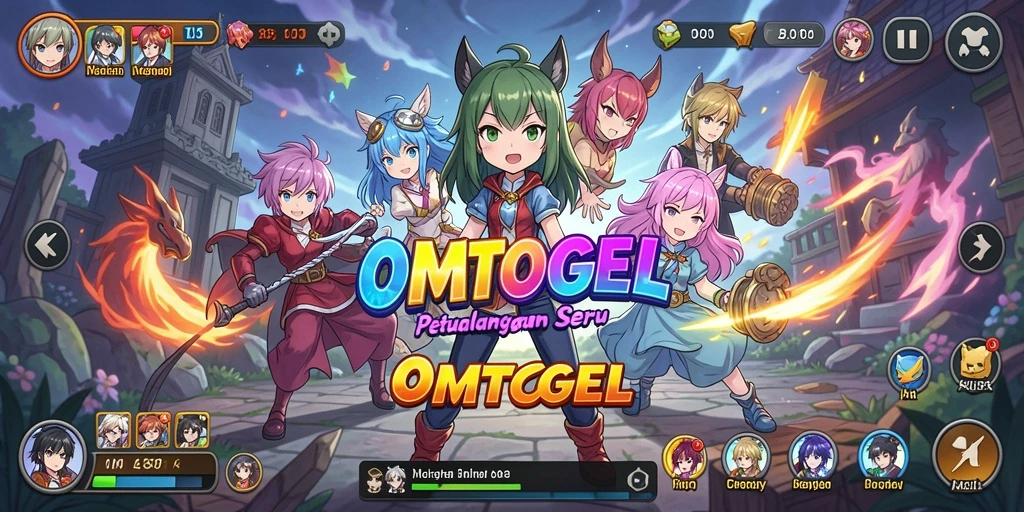 Tampilan gameplay menarik dari OMTOGEL dengan karakter anime ikonik.