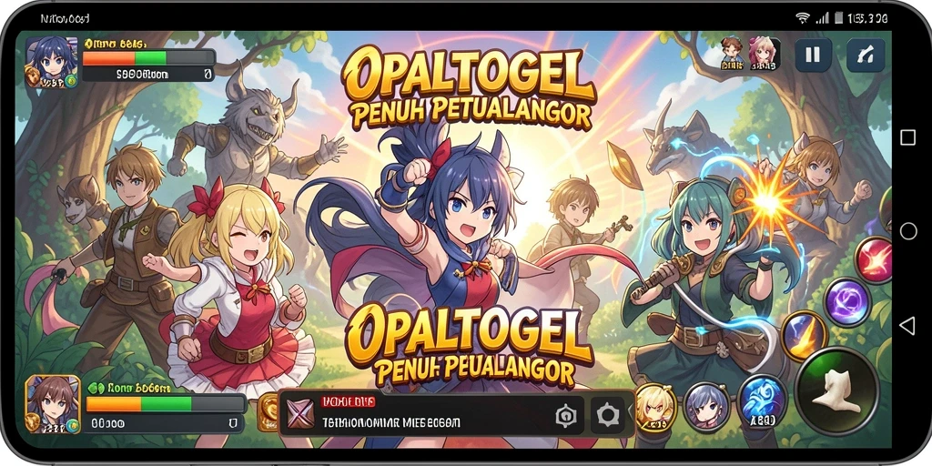 Tampilan menarik dari gameplay OPALTOGEL dengan aksi karakter Anime.