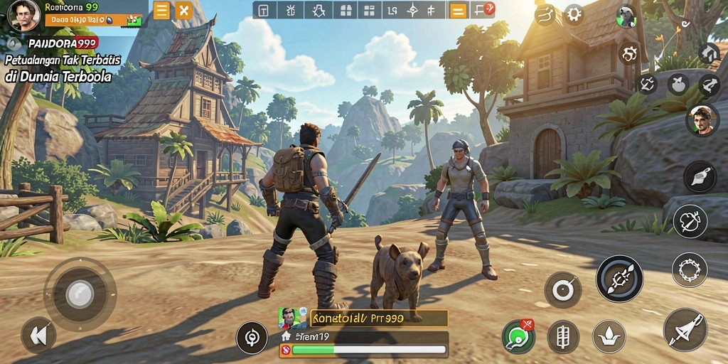Menampilkan gameplay epik PANDORA99 di dunia terbuka yang luas.