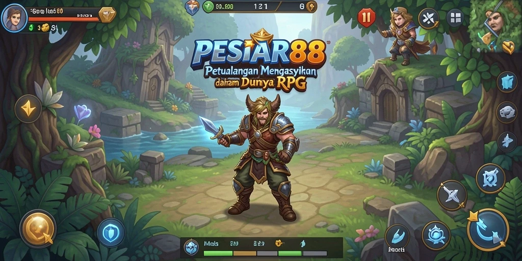 Tangkapan layar PESIAR88 menampilkan aksi gameplay RPG yang mendebarkan.