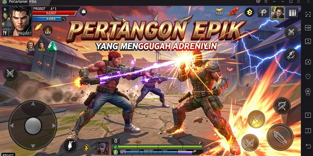 Screenshot utama PRG007 menampilkan aksi pertarungan yang mendebarkan.
