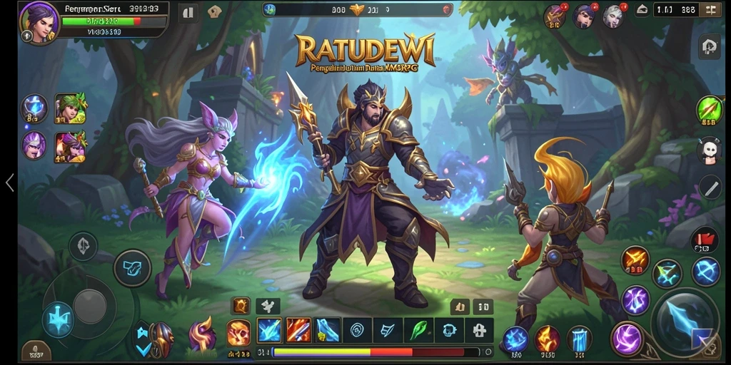 Tampilan gameplay menakjubkan di dunia MMORPG RATUDEWI.