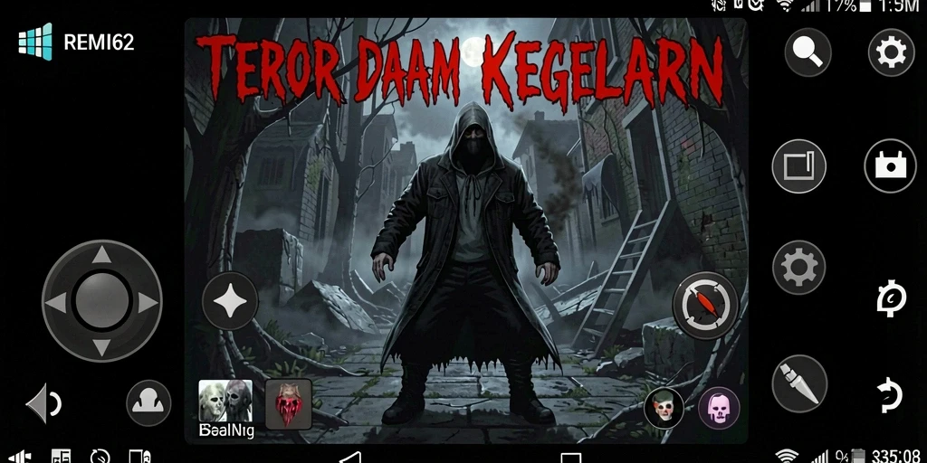 Screenshot REMI62 menampilkan suasana menyeramkan dan gameplay yang mendebarkan.