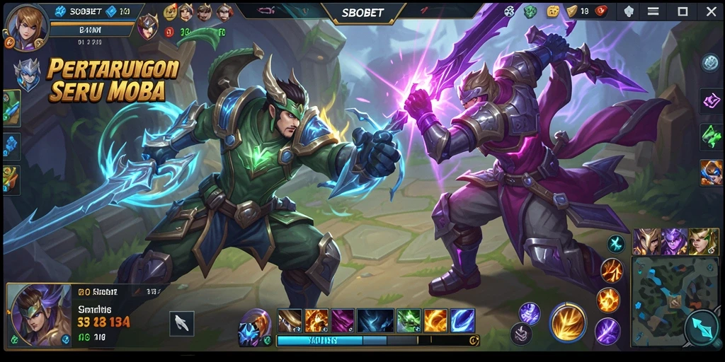 Gameplay seru dan mendebarkan dalam SBOBET MOBA.