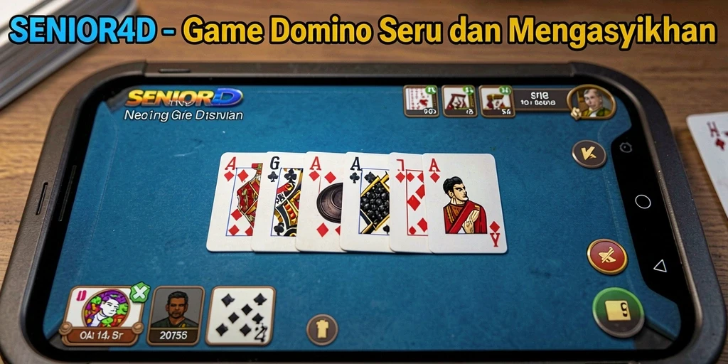 Tampilan gameplay Domino yang menarik di SENIOR4D.