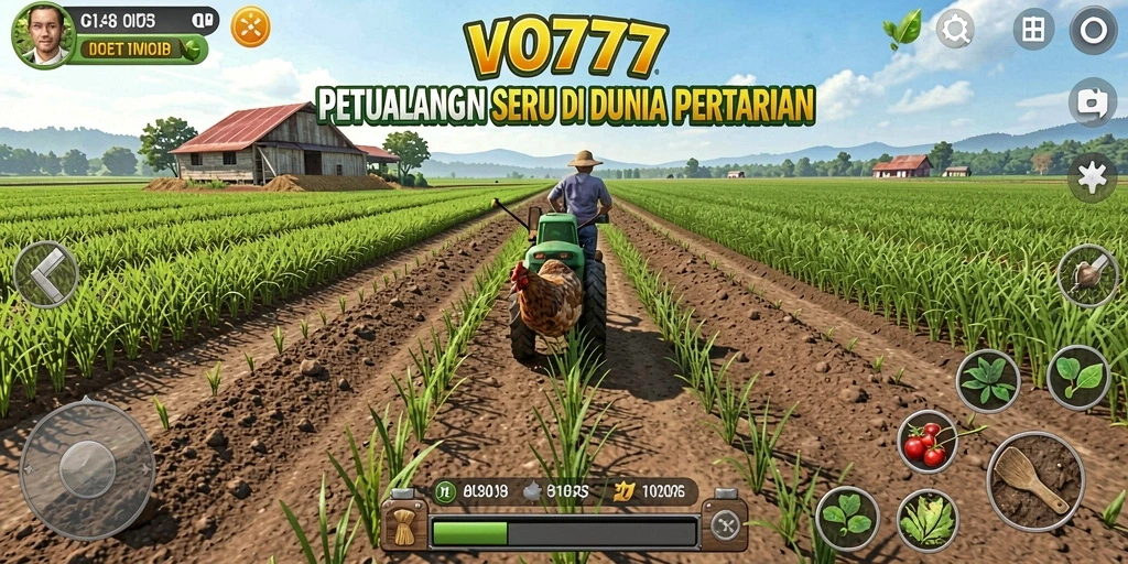 Tampilan gameplay seru di dunia pertanian VO777.