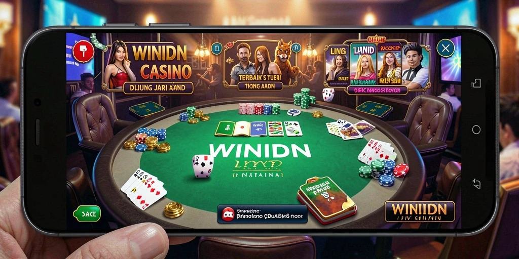 Tampilan utama gameplay WINIDN dengan dealer langsung dan interaksi menarik.