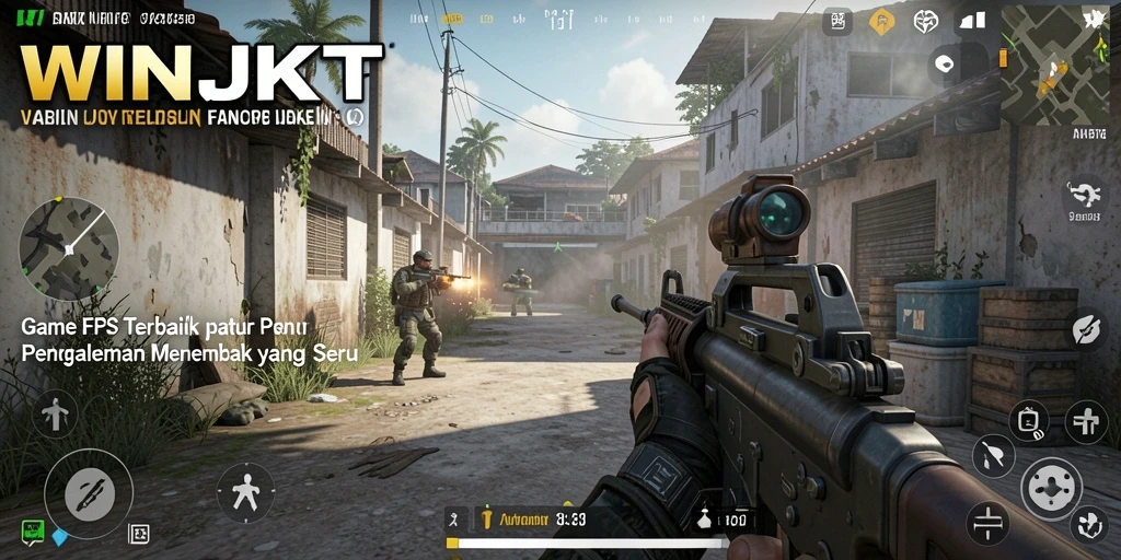 Gameplay mendebarkan dalam game FPS WINJKT.