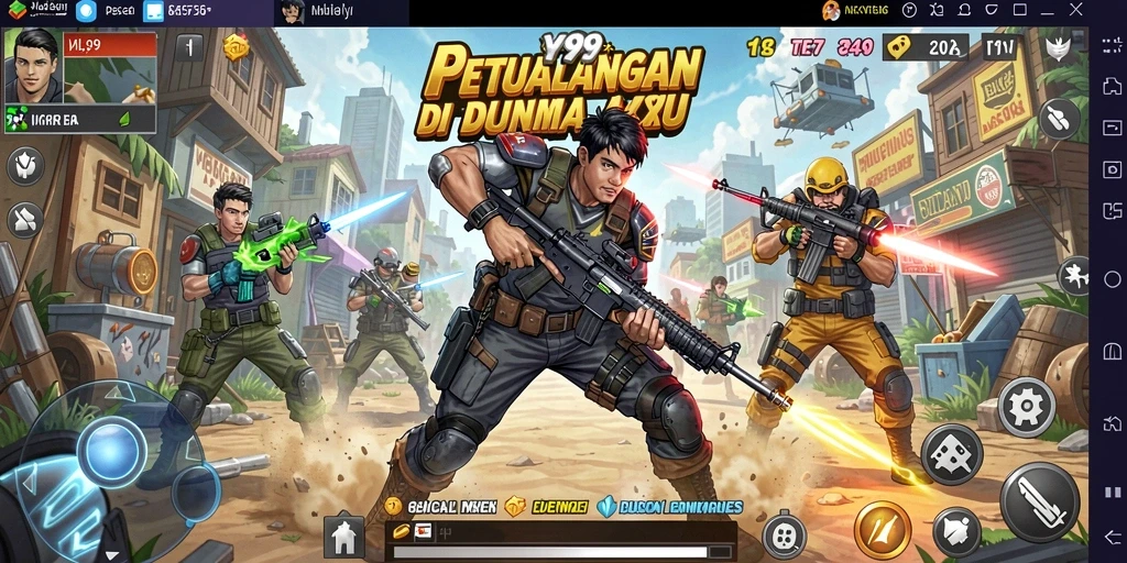 Tampilan gameplay seru dalam Y89 dengan aksi mendebarkan.